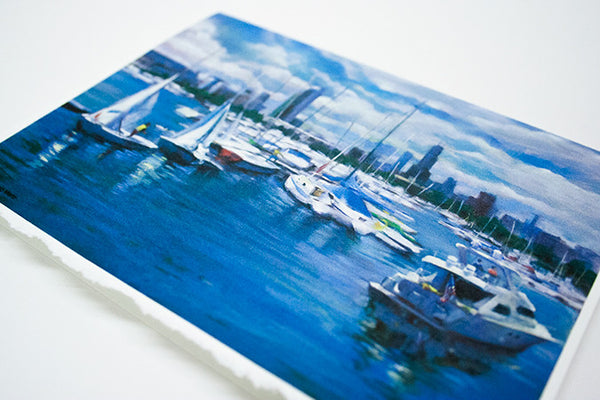 "Burnham Vision" - Greeting Card of Chicago's Burnham Harbor