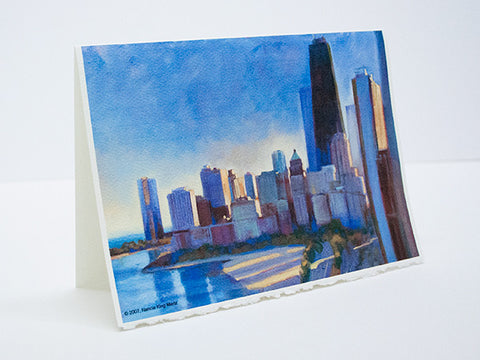 “Long Shadows on Lakeshore” – Greeting Card