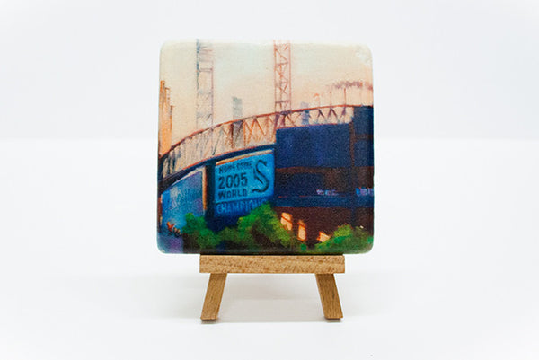 "Bragging Rights" Marble Coaster