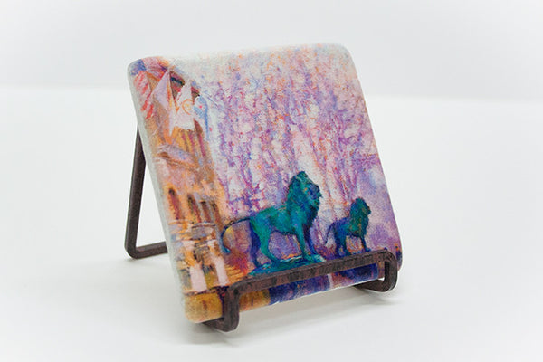 "Breath of Spring" Marble Coaster