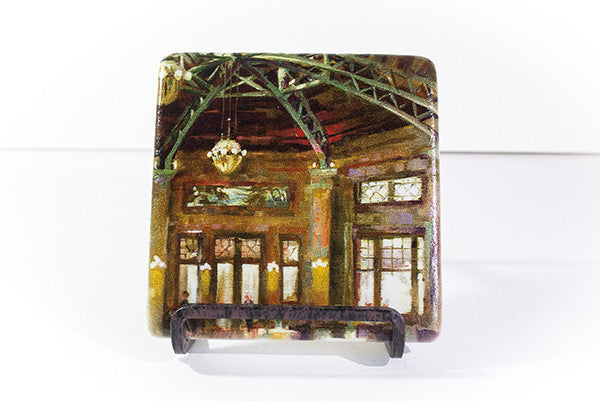 "Early Arrivals" Marble Coaster of Chicago's