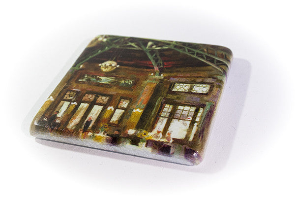 "Early Arrivals" Marble Coaster of Chicago's