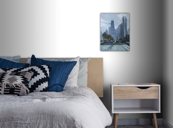 "The Drive in Blue" Giclée Print